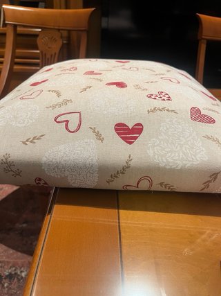 Funda de cojín rectangular con corazones