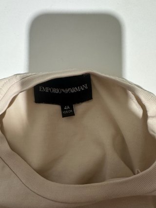 T-shirt Emporio Armani Bambina Beige