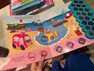 Libro de vehículos para niños, con sonido