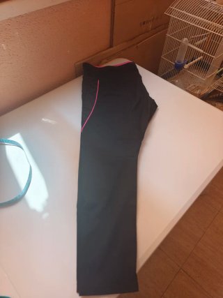 Mallas deportivas mujer negro y rosa
