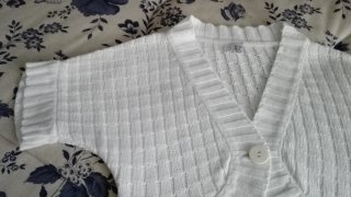 Chaquetita BLANCA PUNTO IDEAL vestidos vaqueros