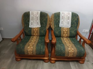 Vendo juegos de sofa rustico