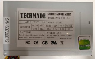 Alimentatore PC desktop ATX-500 P4 nuovo