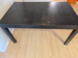 Mesa de Salón Extensible Negra