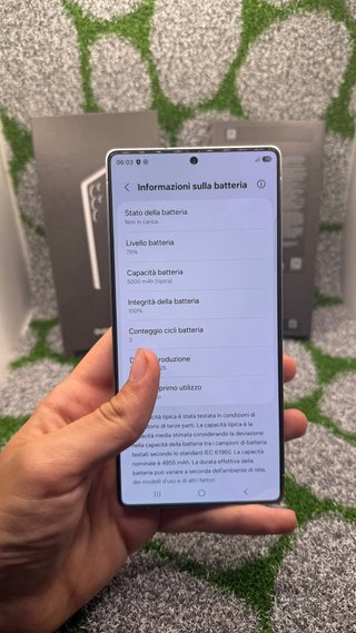 Samsung S25 Ultra 256gb Grigio - Batt 100% 2 cicli