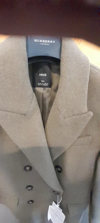 Abrigo Mango Verde Oliva Nuevo