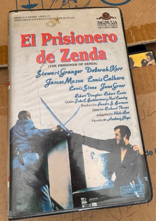 El Prisionero de Zenda VHS MGM/UA