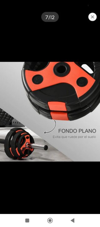 Juego de pesas con barra