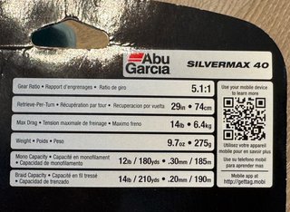 Carrete Abu Garcia Silvermax SP40