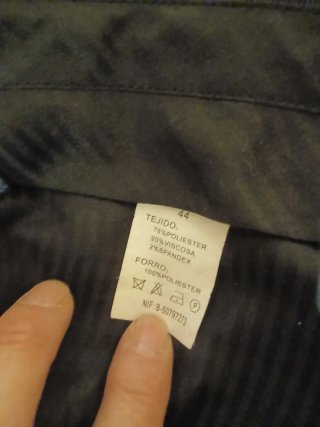 Traje negro chaqueta y pantalón T48/44