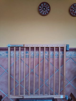 Barrera de seguridad madera escaleras
