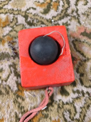 Juego boliche antiguo atrapabolas