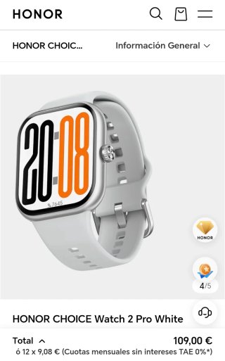 Honor Watch 2 Pro Blanco Precintado