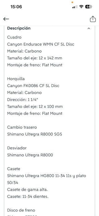Bicicleta de Carretera