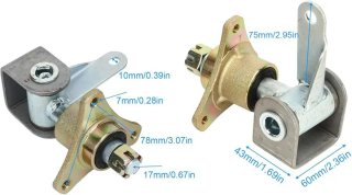 Eje de dirección 17mm con cubo de rueda Nuevo