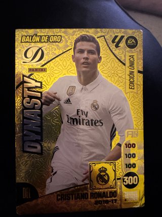 Cromo Cristiano Ronaldo Balón de Oro Ed. Lim