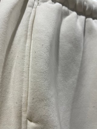 Pantalón ancho algodón ZARA blanco