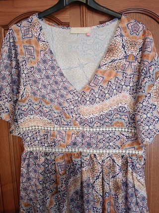 Vestido estampado multicolor