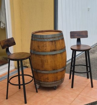 NUEVOS! Lote DOS TABURETES altos barra de bar