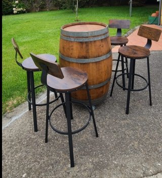 NUEVOS! Lote DOS TABURETES altos barra de bar
