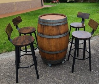 NUEVOS! Lote DOS TABURETES altos barra de bar