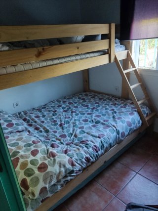 Litera 135 + 90 madera ( sin colchones)