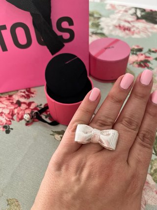 Anillo Tous Plata Lazo, talla 17