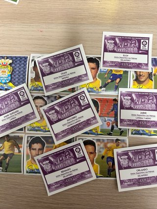 Lote 18 cromos Las Palmas Liga 00/01