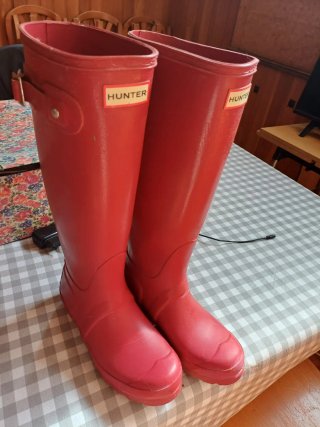 Botas de agua Hunter rojas