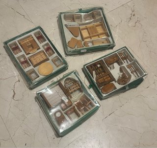 Muebles Casa Muñecas Madera (4 Cajas)