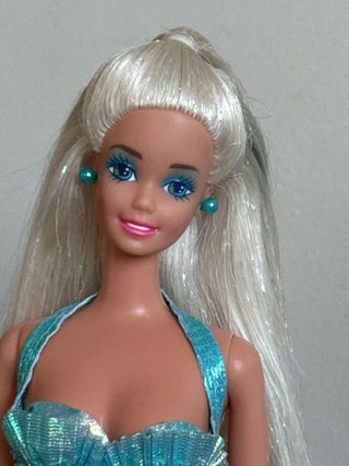 Barbie Sirena Blu Luminosa Anni '90