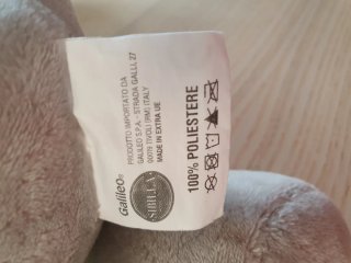 Peluche Elefante Grigio