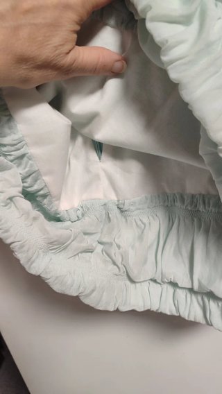 Vestido Larrana azul con volantes y lazos