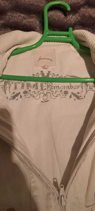 Cazadora vaquera blanca Talla S