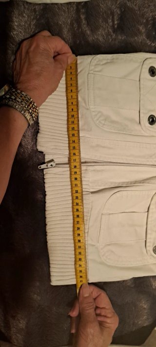 Cazadora vaquera blanca Talla S