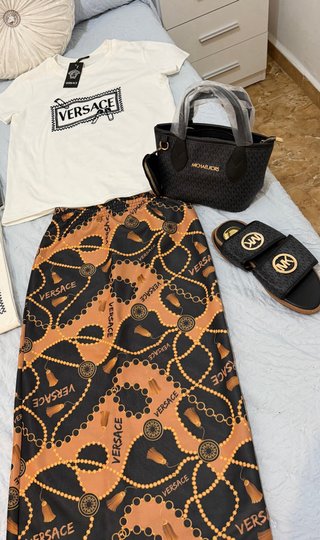 Conjunto Falda y Camiseta S a XXL Blanca o negra