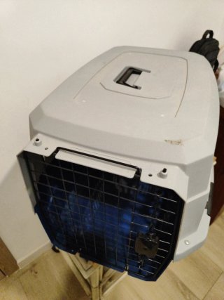 Transportín Perro Grande XL Gris/Azul
