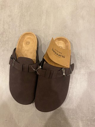 Zuecos Marrones Unisex Talla 36/37