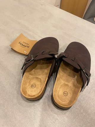Zuecos Marrones Unisex Talla 36/37
