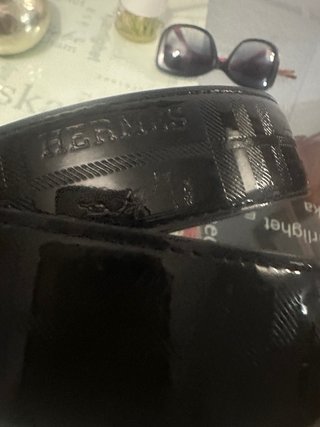 Cinturón Hermes H Hebilla Dorada Negro