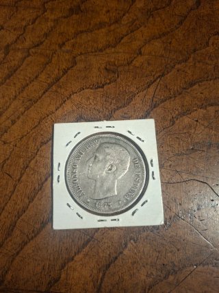 5 Pesetas 1875 Plata – Alfonso XII