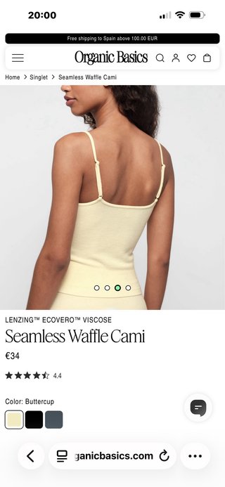 Camiseta de tirantes de viscose amarillo claro