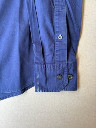 Pedro del hierro - Camisa lisa azul  - Talla M