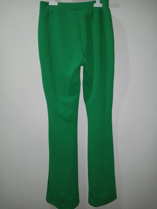Pantalón campana verde talla única