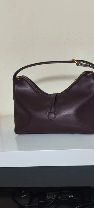 Bolso Zara Morado y Dorado