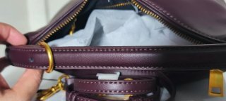 Bolso Zara Morado y Dorado