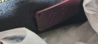 Bolso Zara Morado y Dorado
