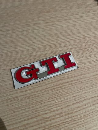 Pack Emblemas VW GTI Rojos nuevos