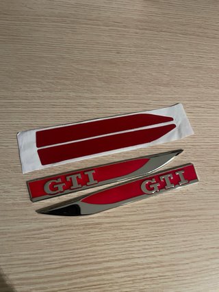 Pack Emblemas VW GTI Rojos nuevos