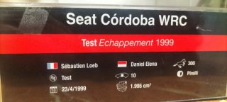 Seat Cordoba WRC Loeb 1999